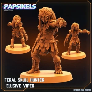 Feral Elusive Viper | Skull Hunter | Papsikels | 32mm scale - Picture 1 of 1