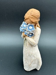 Statuina Albero di Salice 2011 Forget Me Not Fiori Blu Susan Lordi Demdaco - Foto 1 di 5