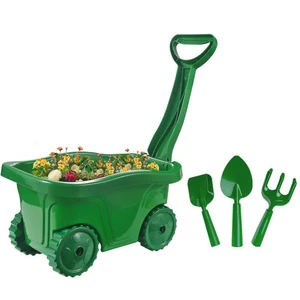Juego de carretillas Duckura Kids - Herramientas de jardinería para niños con pala, rastrillo, tr... - Imagen 1 de 7