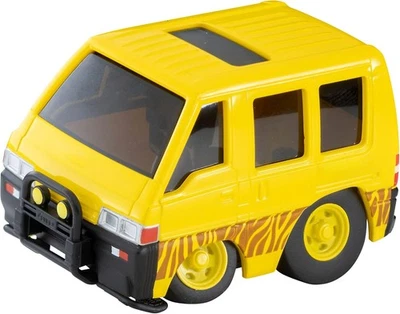 Tomytec Choro Q's QS-08a Mitsubishi Delica Étoile Wagon 4WD Jaune Toy Mini Car - Photo 1/4