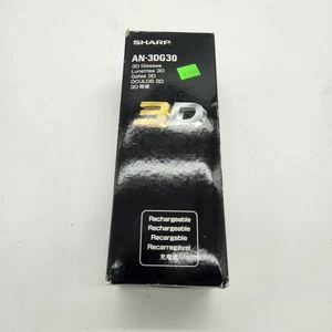 Sharp 3D Glasses Rechargeable 3D Glasses Sharp AN-3DG30 & Manual New! - Picture 1 of 6