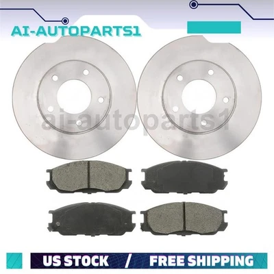 Kit de rotores de freno delanteros + pastillas de freno para Mazda 929 1992 1993 1994 1995 Foto 1 de 4