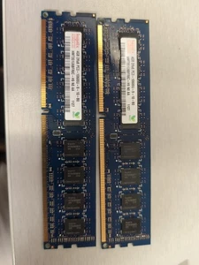 2-4GB DDR3 PC3-10600U DIMM Hynix HMT351U6BFR8C-PB Desktop Memory 8 GB - Picture 1 of 2