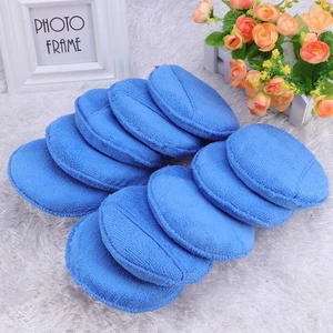 10 Pcs Wax Hand Polish Pad Standard Microfiber Applicator Detailing Wax Pad - Picture 1 of 11