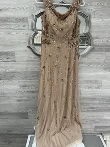 Adrianna Papell Beaded Gown Dress Size 10 Mother of The Bride/Groom, Bridesmaid - Picture 1 of 5