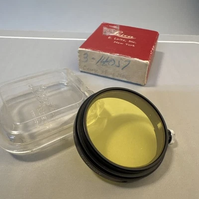 Vintage Leica Lens A36 FIGAM Yellow Filter w Plastic Case Box a36 - Image 1 of 4
