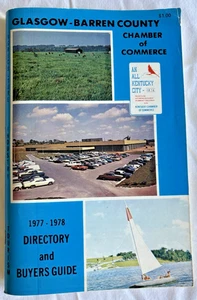 Glasgow Barren Co. KY. Chamber Of Commerce 1977-1978 Directory  and Buyers Guide - Bild 1 von 3
