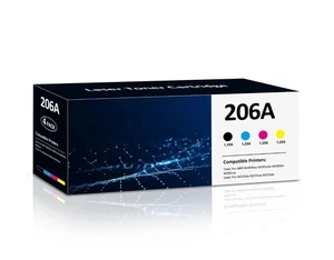206A Toner Cartridges 4 Pack M283fdw M283cdw Toner Compatible for HP 206A 206... - Picture 1 of 12