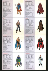 AD&D Dragonlance Tales of the Lance 24 Ersatz-Charakterkarten ungeschnitten +Bns - Bild 1 von 9