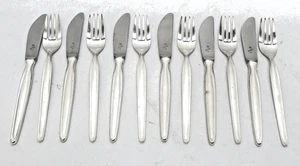 WMF Besteck "ZÜRICH" Menübesteck 6 Pers. , Messer+Gabel 800er Silber 419 g. - Picture 1 of 8