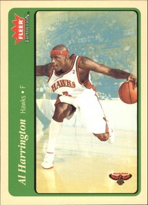 2004-05 Fleer Tradition Green Atlanta Hawks Basketball Card #175 Al Harrington