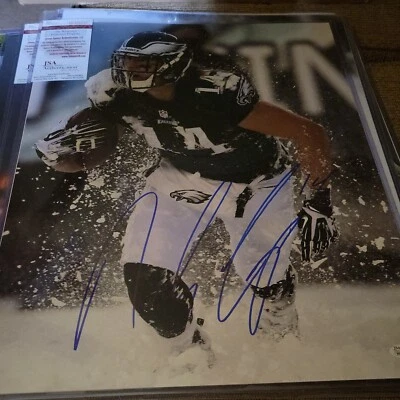 Foto de nieve autografiada 16x20 de Riley Cooper Philadelphia Eagles con certificación Jsa Foto 1 de 4
