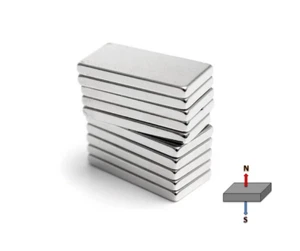 20x Strong N42 20X8X2mm Block Magnets Neodymium Caravan Curtain Crafts Arts - Bild 1 von 4