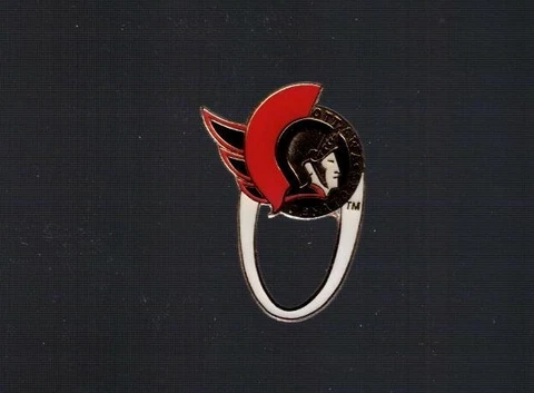 Ottawa Senators logo  "Loop style / Glasses"  NHL Hockey pin Cover