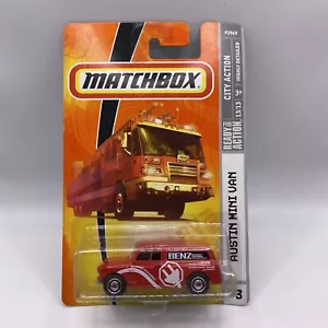 Matchbox 2009 MBX #53 Austin Mini Van - red 'BENZ Electrical' - City 13/13 - Picture 1 of 2