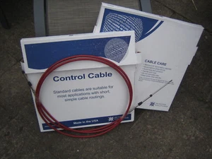 2 x 17ft Teleflex MorseRed Jacket 33C Remote Control Throttle/Gear Cables - Picture 1 of 5