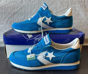 New RARE Vintage DEADSTOCK 80’s Converse Road Star Blue Men’s 6.5 1984 W/ Box - Picture 1 of 20