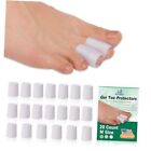  Gel Toe Protectors Tubes Sleeves - (20pcs-Medium) Toe Sleeves for Blisters, 