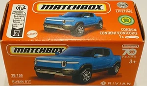 Matchbox Rivian R1T EV Pickup Blue 2023 new 70 Years Anniversary (box) - Picture 1 of 1