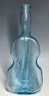 1930s Art Deco Dell Glass Blue Cello Mandolin Stringed Instrument Ivy Bud Vase