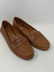 Mocassino da donna Geox Respira nuovo taglia 38 US 8 marrone piatto - Foto 1 di 12
