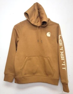 Carhartt 102791-BRN Women's Clarksburg Graphic Sleeve Pullover Sweatshirt - Picture 1 of 4