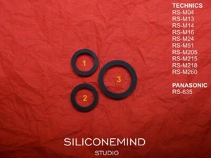 3x idler tires for Technics RS-M04, RS-M13, RS-M14, RS-M16, RS-M24, RS-M205, [+] - Picture 1 of 4