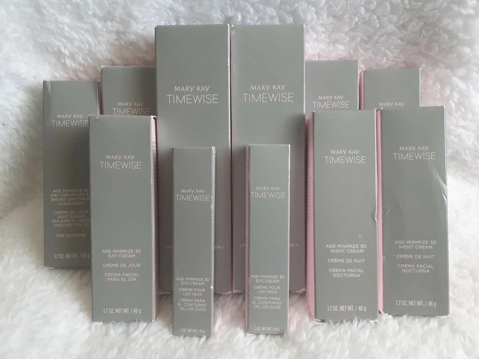 Limpiador 3D Mary Kay TIMEWISE Age Minimize Crema de Noche/Ojos/Día FPS 30 caducado Foto 1 de 4