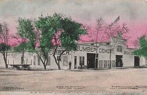 Winfield, Kansas Postcard A.H. Doane Lumberyard   PM 1909   T5 - Picture 1 of 2