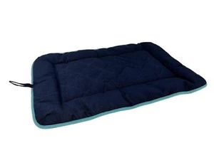 Cojín para dormir perro chenilla Dog Gone Smart (DGSSC190165) - azul con borde verde, - Imagen 1 de 4