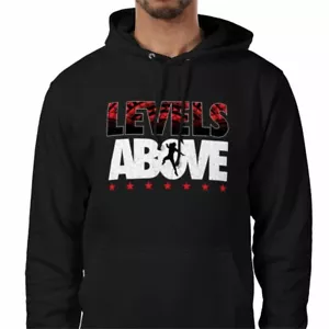 ROMAN REIGNS LEVELS ABOVE - ACKNOWLEDGE ME HOODIE BLACK - Picture 1 of 2