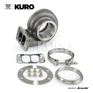 Carcasa de turbina turbo KURO Garrett GTX30 GTX3076R 0,61 A/R Twin Scroll T3 banda V - Imagen 1 de 2