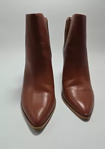Gr. 7,5 ZBY Damen Stiefeletten. Hellbraune 3" Blockabsatz Bootie, gebraucht - Bild 1 von 8