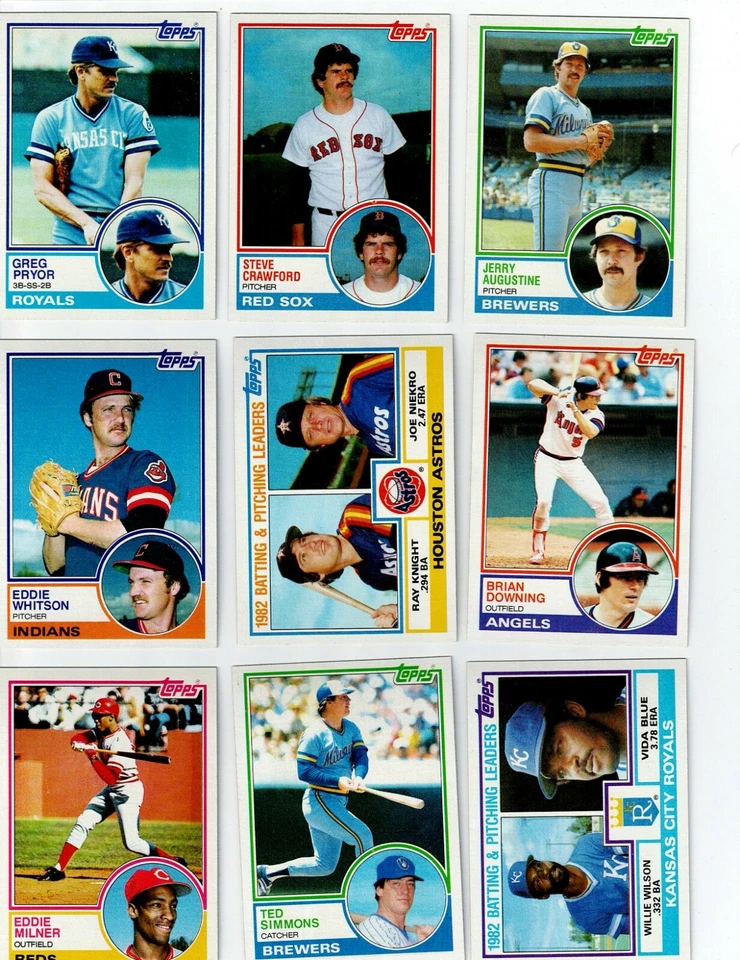 1983 TOPPS BASEBALL COMPLETE YOUR SET U PICK 251-500 - Image 1 of 1