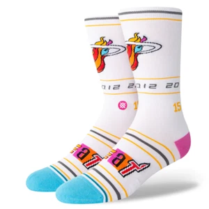 Miami Heat NBA Basketball Stance 2022/2023 City Edition Socks Large - 1 Pair - Picture 1 of 3