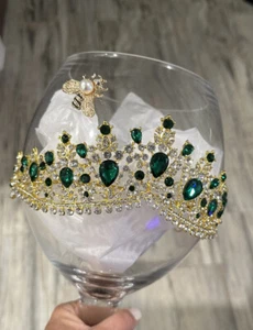 Vaso de vino extra grande abeja reina regalo de fin de semana ¡nuevo! - Imagen 1 de 5