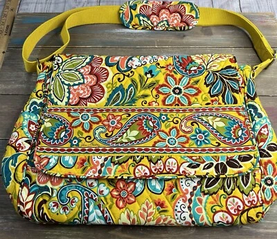 Vera Bradley Messenger Bag Large Crossbody Provencal Pattern Brand CLEAN SEE PIC - Image 1 of 4