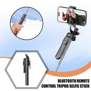 Palo retráctil para selfies Bluetooth control remoto soporte para teléfono móvil trípode-LO ÚLTIMO - Imagen 1 de 12