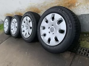 Original Audi A1 8X 15 Zoll Stahl Radkappen Winterräder Winterreifen Michelin - Bild 1 von 10