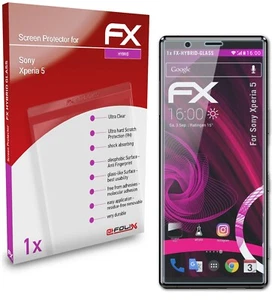 atFoliX Pellicola Vetro per Sony Xperia 5 9H Armatura di protezione - Foto 1 di 5