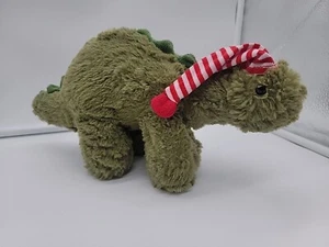 Manhattan Toy Company Dinosaur Plush Holiday Green Stegosaurus Santa Hat 13 in - Picture 1 of 19