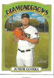 2021 Topps Heritage SP #445 JUNIOR GUERRA DIAMONDBACKS - Picture 1 of 1