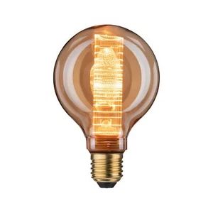 Paulmann LED Vintage Globe G95 Intra Glow Ringmuster 4W E27 Oro Extra Caldo 1800 - Foto 1 di 6