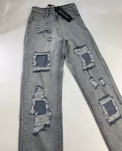 Jeans donna White Fox Let's Bounce Boyfriend denim XS denim blu lavato - Foto 1 di 5