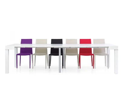 Console Table Extensible White 14 Places Cheap Space-Saving Multi Position - Image 1 of 4