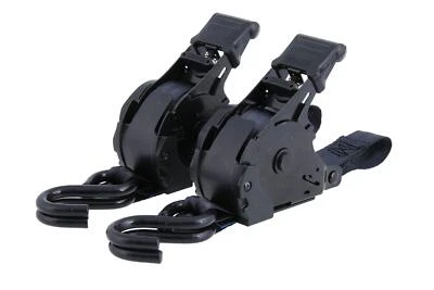 Automatik Spanngurte mit S-Haken im 2er Set Selbstaufwickelnde Transportgurte... - Bild 1 von 4