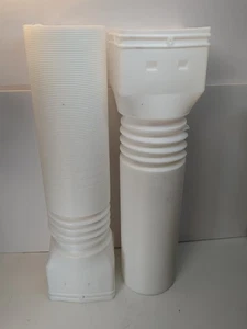 2Pack Expandable Flex Drain Downspout Extension 21-60″ Rain Pipe Spout Gutter - Picture 1 of 5