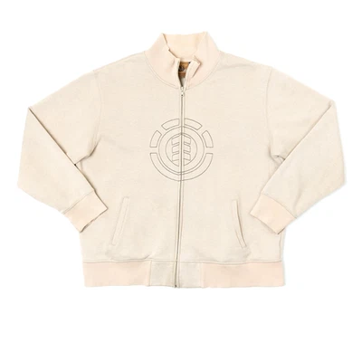 Y2K Element Sherpa Lined Fleece Jacket XL Beige Skatewear Zip Up Wood & Thread - Image 1 of 4