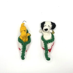Medias de Navidad de ganchillo Snoopy & Woodstock - Imagen 1 de 7