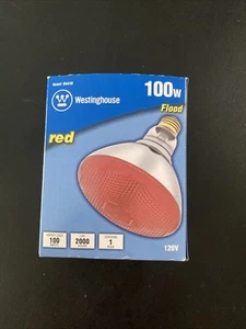 (1) Westinghouse 100w RED 120v Flood Light - Picture 1 of 9
